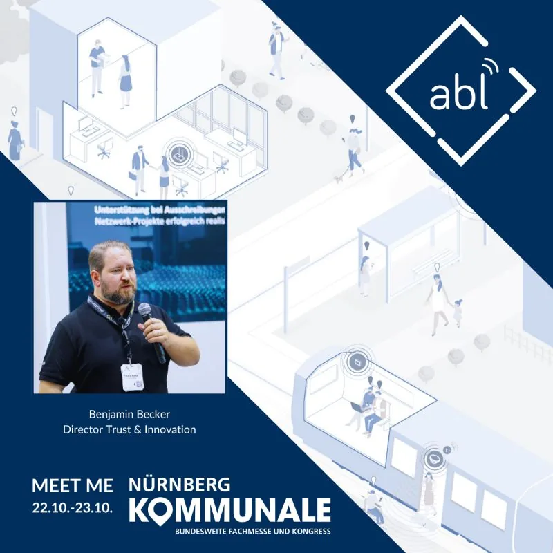 Ankündigungsgrafik zur KOMMUNALE 2025 mit Benjamin Becker
