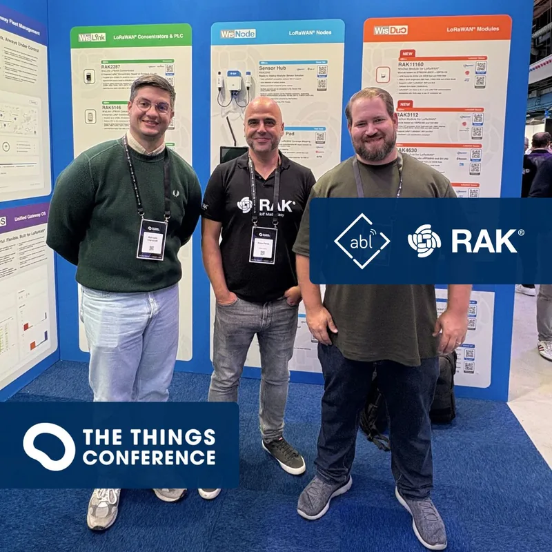 Marcello Cianciulli, Xose Perez und Benjamin Becker bei der Things Conference in Amsterdam